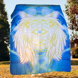 I LOVE YOU Angel Sherpa Blanket