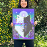 Wolf's Instinct - Classic Print No Glass Frame