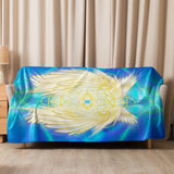 I LOVE YOU Angel Sherpa Blanket