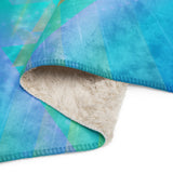 I LOVE YOU Angel Sherpa Blanket