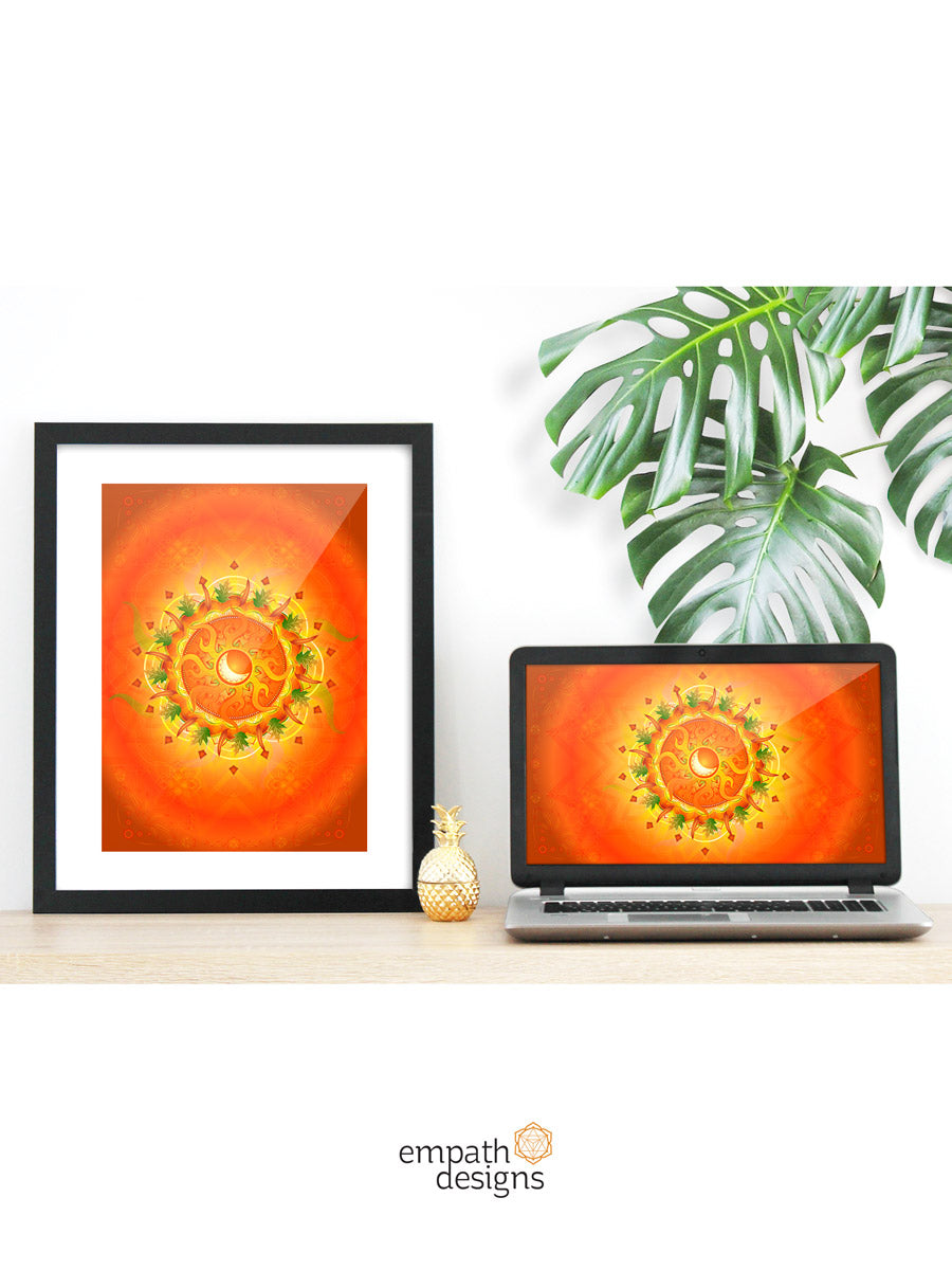 Autumnal Equinox Digital Phone Wallpaper and Printable