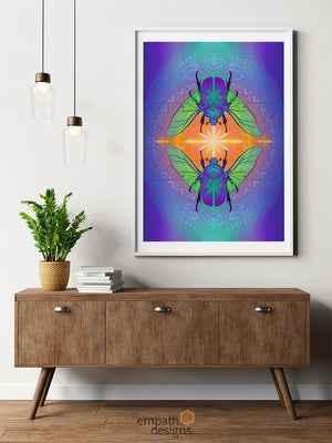 Scarab Connection Print