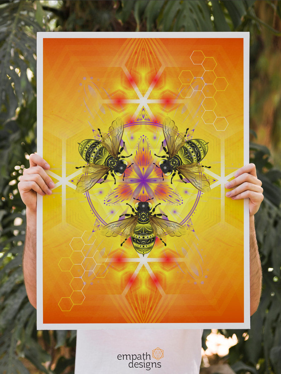 Bee-luminate - Fine Art Print