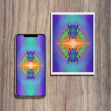 Scarab Connection Digital Wallpaper