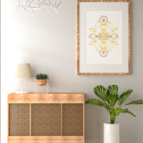 Crystal Starseed - Gold Foil Paper Print