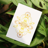 Crystal Starseed - Gold Foil Paper Print