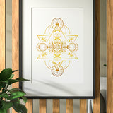 Crystal Starseed - Gold Foil Paper Print