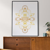 Crystal Starseed - Gold Foil Paper Print