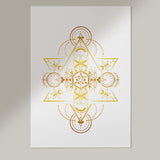 Crystal Starseed - Gold Foil Paper Print