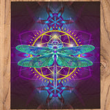 Dragonfly Magick Throw Blanket