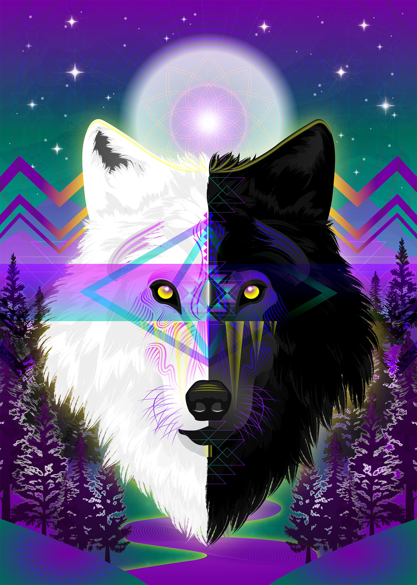 Wolf's Instinct - UV Print No Glass Frame