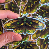 Moth Equilibrium Glitter Sticker