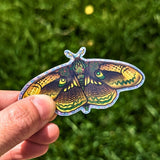 Moth Equilibrium Glitter Sticker