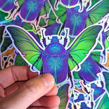 Scarab Connection Holographic Sticker