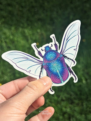 Scarab Connection Holographic Sticker