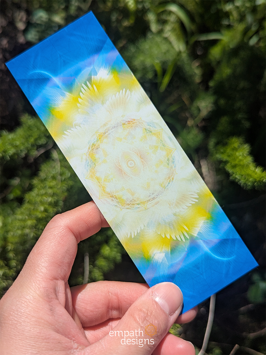 Right Place, Right Time Angel Seraph Holographic Sticker Bookmark