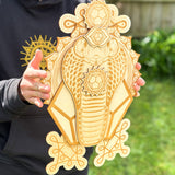 Spectacled Cobra - Wooden Laser Cut Mandala