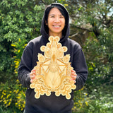 Indian Peacock - Wooden Laser Cut Mandala