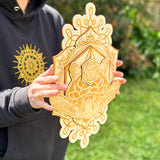 Hawksbill Turtle - Wooden Laser Cut Mandala