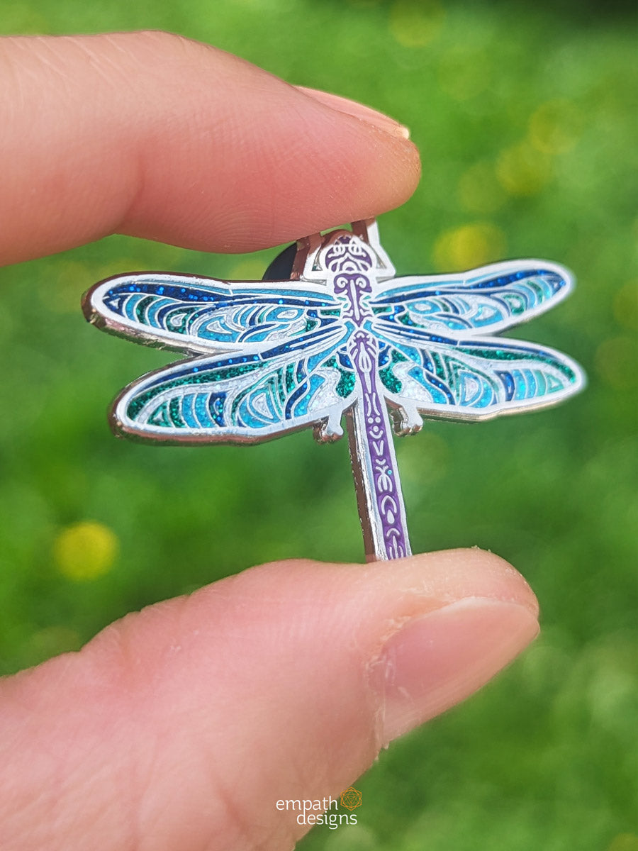 Dragonfly Magick Enamel Pin