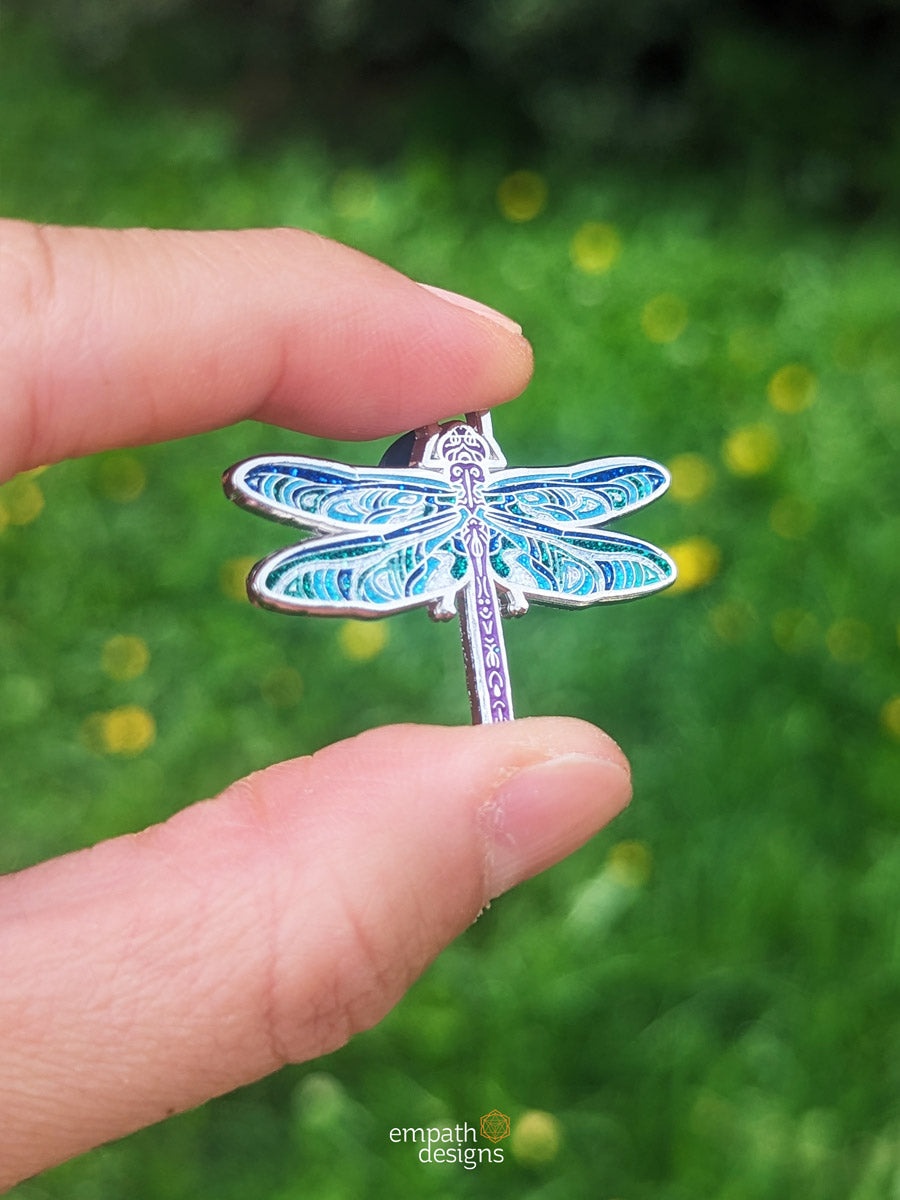 Dragonfly Magick Enamel Pin