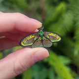 Moth Equilibrium Enamel Pin