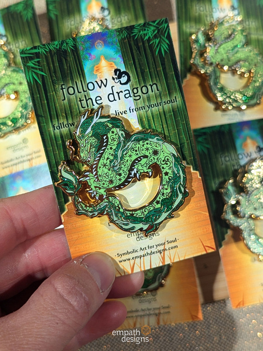 Follow the Dragon Limited Edition Enamel Pin