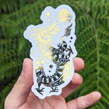 Year of the Dragon Gold Sticker