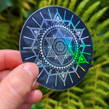 Hridaya Mandala Holographic Sticker