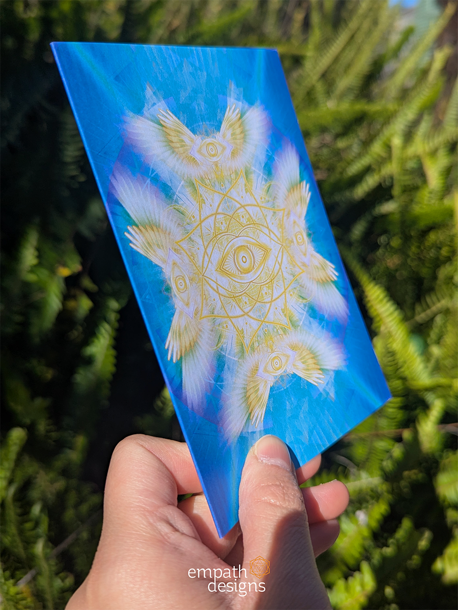 "I Feel You" Angel Seraph Greeting Card
