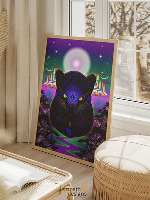 Panther's Grace - UV Print No Glass Frame