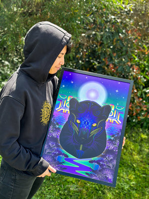 Panther's Grace - UV Print No Glass Frame