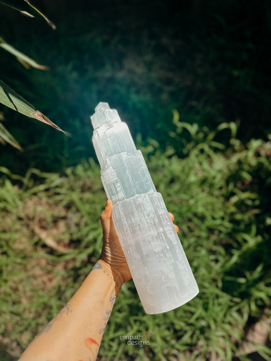 Selenite Tower - Large (30cm)