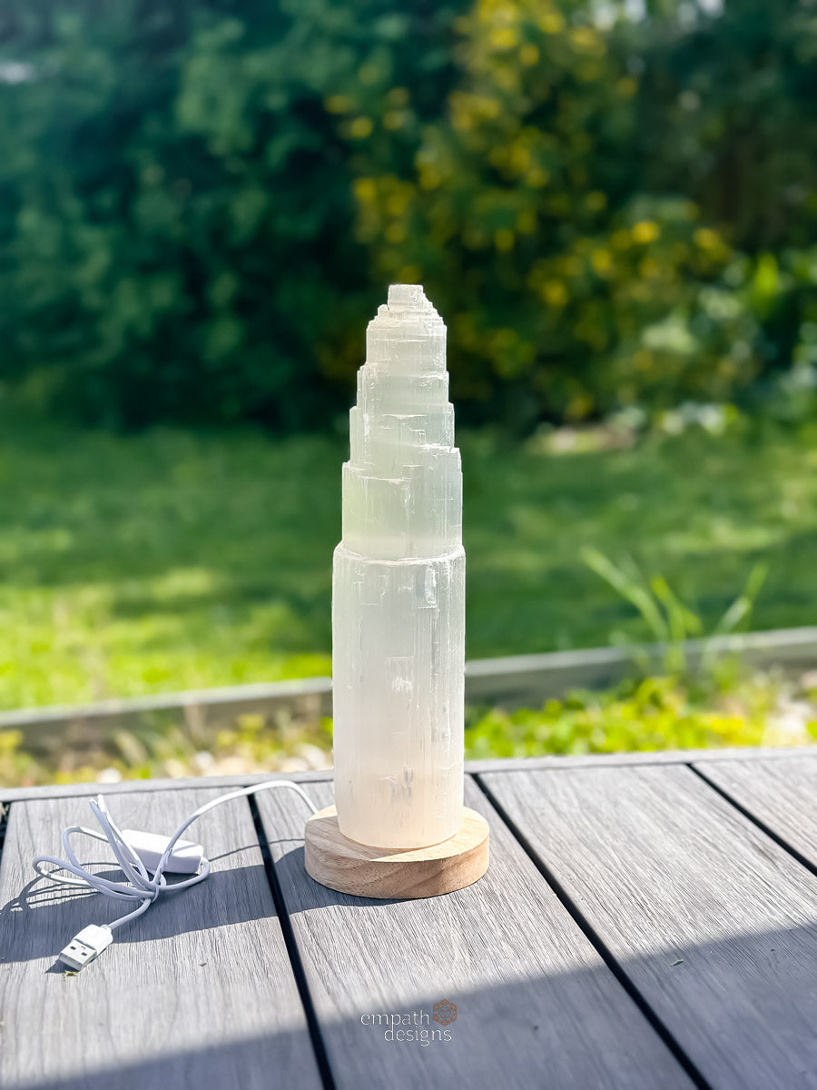 Selenite Tower - Medium (28cm - 30cm - 1-2kg )