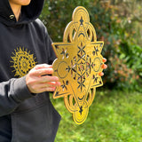 Crystal Starseed - Wooden Laser Cut Mandala