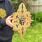 Rainbow Starseed - Wooden Laser Cut Mandala