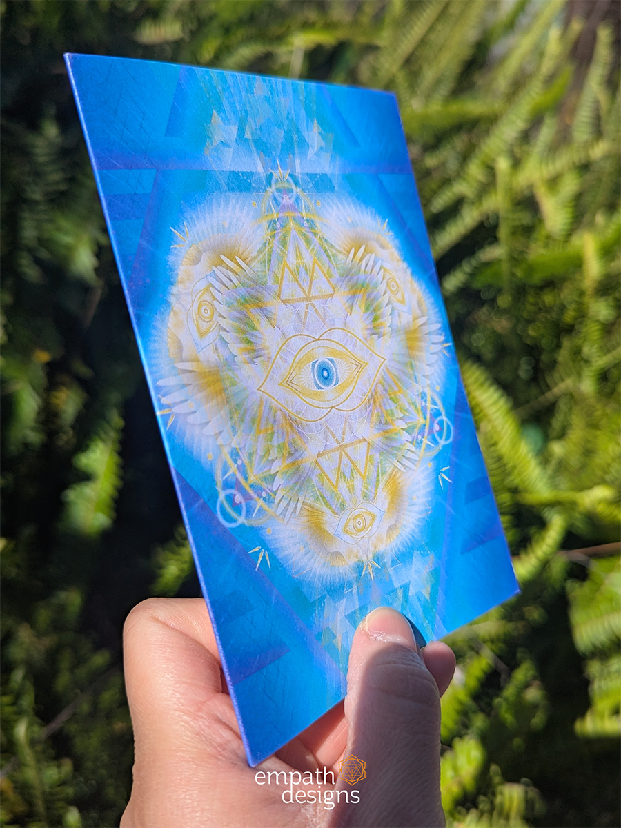 "We Are Here Now" Angel Seraph Greeting Card