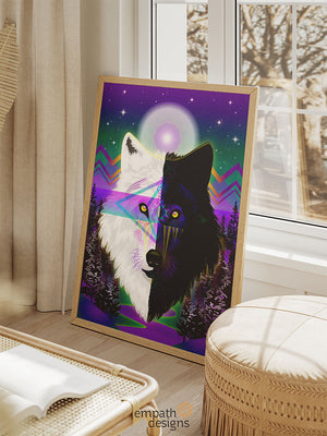 Wolf's Instinct - UV Print No Glass Frame