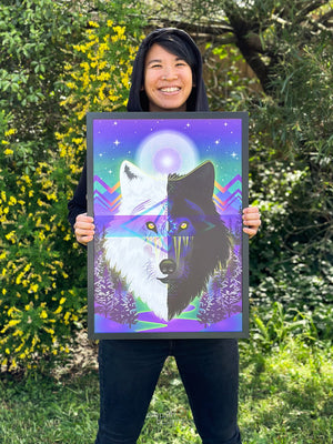 Wolf's Instinct - UV Print No Glass Frame