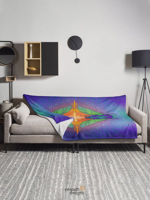 Scarab Connection Throw Blanket