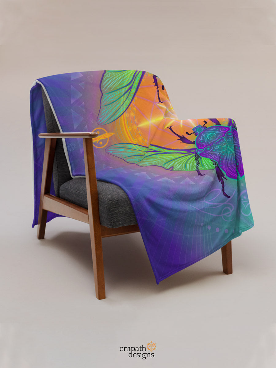 Scarab Connection Throw Blanket