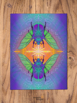 Scarab Connection Throw Blanket