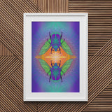 Scarab Connection - Fine Art Paper Print