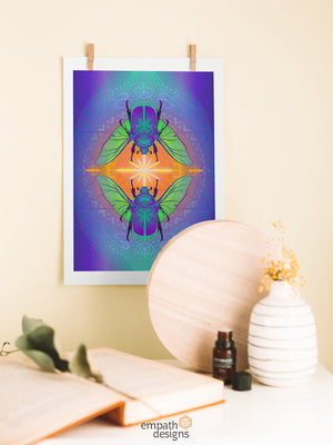 Scarab Connection Print