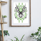 Blackbuck Antelope - Paper Screen Print