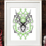 Blackbuck Antelope - Paper Screen Print