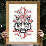 Bengal Tiger - Paper Screen Print