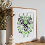 Blackbuck Antelope - Paper Screen Print