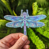 Dragonfly Magick Glitter Sticker