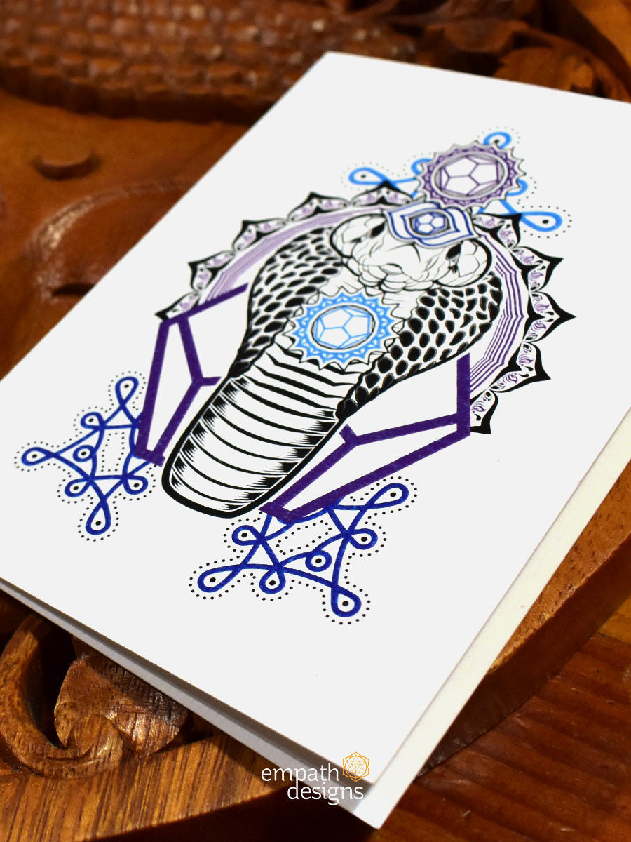 Greeting Cards - Spectacled Cobra